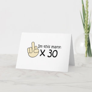 30th Birthday Card