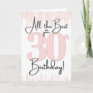30th Birthday Card