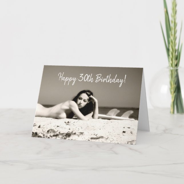 30th Birthday Card For Single Male (Front)