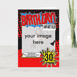 30th Birthday Card - Superhero