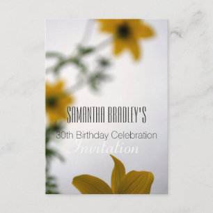30th Birthday Celebration Floral Invitation