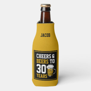 30th Birthday Cheers & Beers to 30 Years Bottle Cooler