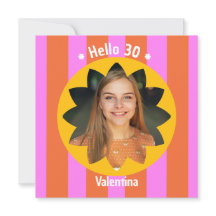 30th birthday colorful photo pink yellow trendy