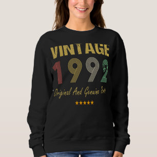 30th Birthday Cool Vintage Original And Genuine Pa Sweatshirt