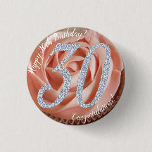 30th Birthday Cupcake 3 Cm Round Badge