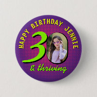 30th Birthday Custom Photo Retro Personalised