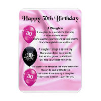 30th Birthday Daughter poem magnet