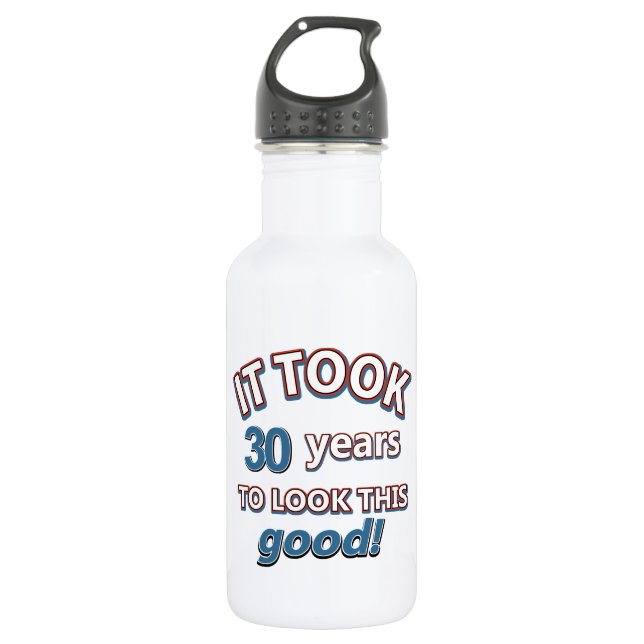 30th birthday designs 532 ml water bottle (Front)