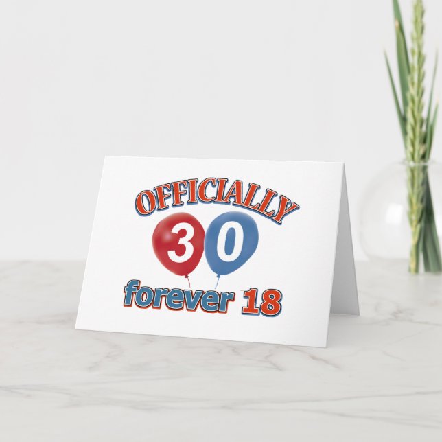 30th birthday designs card (Front)