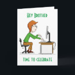 "30th BIRTHDAY FOR MY BROTHER" Card<br><div class="desc">HOPE YOU LIKE THIS COOL CARD. CHANGE IT TO SUIT YOUR NEEDS ON THE INSIDE AND OUTSIDE! THANKS FOR STOPPING BY 1 OF MY 8 STORES!!!</div>