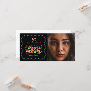 30th Birthday for Someone Fabulous Custom Photo