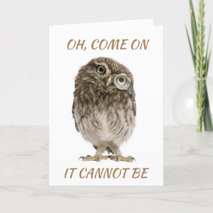 "30th" BIRTHDAY FROM A "COMEDIC" OWL Card