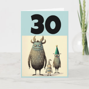 30TH BIRTHDAY FUNNY GREETING CARD