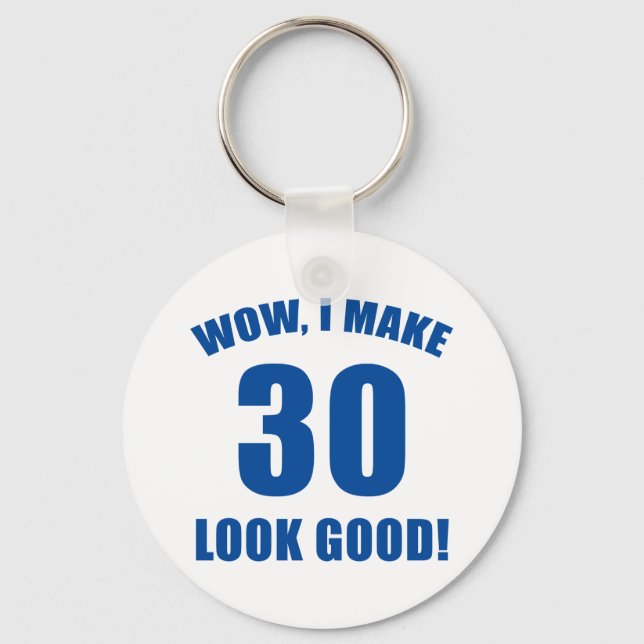 30th Birthday Gag Gift (b) Key Ring (Front)
