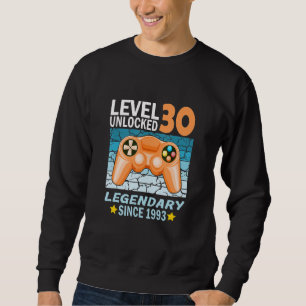 30th birthday gamer born in 1993 sweatshirt