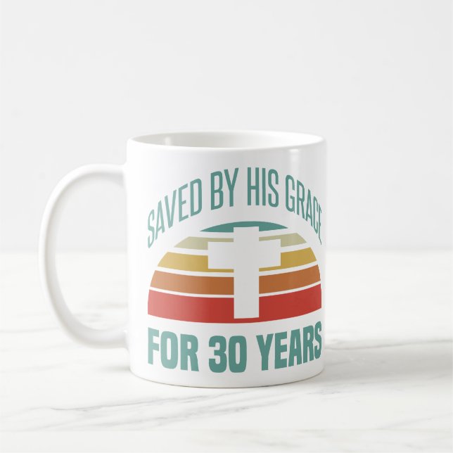 30th Birthday Gift For Christians Coffee Mug (Left)