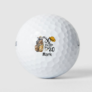 30th Birthday gift for golfer  Golf Balls