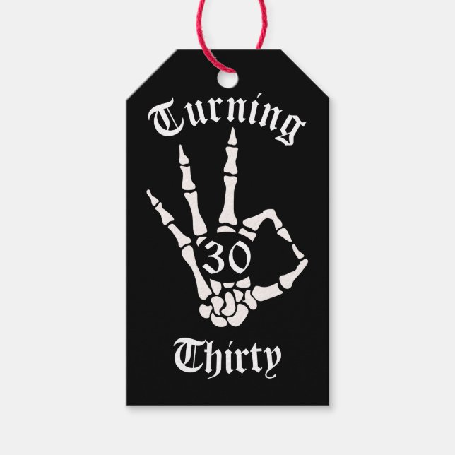 30th Birthday Gift Tag (Front)