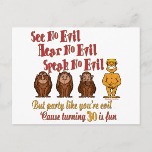 30th Birthday Gifts Postcard