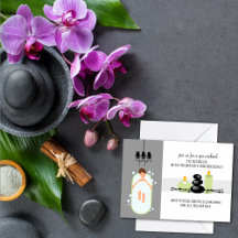 30th Birthday Girly Spa Weekend Getaway Invitation