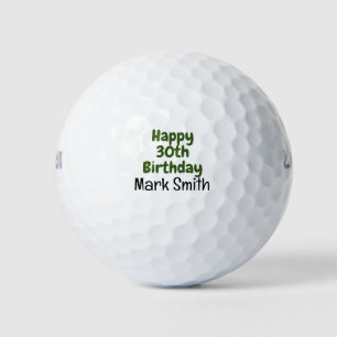 30th Birthday Golf Balls
