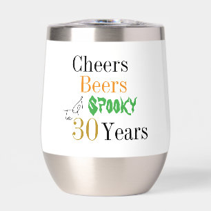 30th Birthday Halloween Spooky Cheers Party Favor