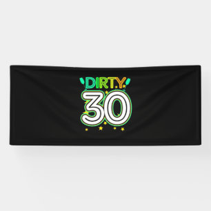 30th Birthday Happy 30th Birthday Banner