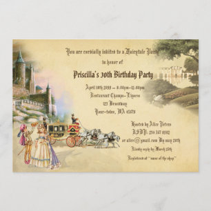 30th Birthday invitation,any-age,Fantasy Fairytale Invitation