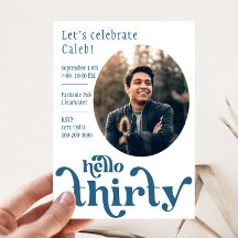 30th Birthday Invitation for him