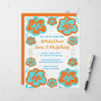 30th Birthday Invitation Template 30th Digital Inv Custom Letterhead