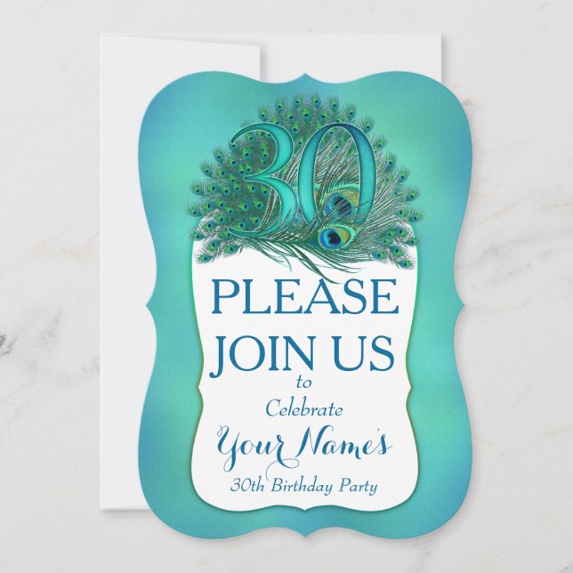 30th Birthday Invitations (Front)