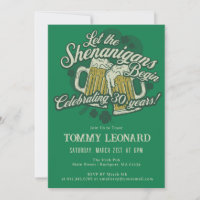 30th Birthday Irish St.Patrick's Day Beer