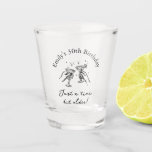 30th Birthday “Just a Tini Bit Older” Martini Shot Glass<br><div class="desc">Celebrate turning 30 with humor and style. This minimalist birthday shot glass features hand-drawn martini glasses and playful typography reading “Just a tini bit older, ” personalized with a name and milestone age. The elegant black and white design gives it a modern, elevated feel—perfect for cocktail-themed birthday parties, girls’ nights,...</div>