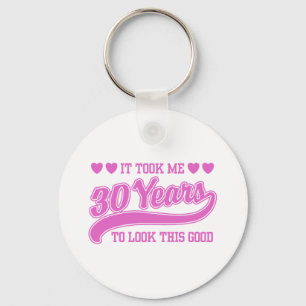 30th Birthday Key Ring