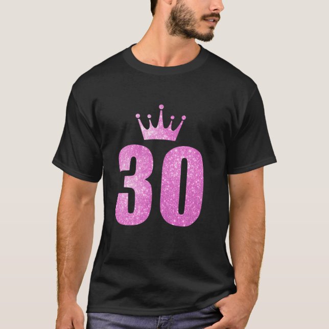 30th Birthday King Queen Royal 30th Birthday Party T-Shirt (Front)