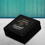 30th Birthday Legendary Black Gold Retro Gift Box<br><div class="desc">For those celebrating their 30th birthday we have the ideal birthday gift box with a vintage feel. The black background with a white and gold vintage typography design design is simple and yet elegant with a retro feel. Easily customise the text of this birthday gift using the template provided. Part...</div>