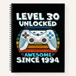 30th Birthday Man Woman 30 Years 1994 Notebook