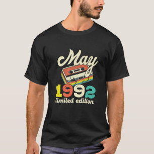 30Th Birthday May 1992 Vintage Cassette Limited Ed T-Shirt