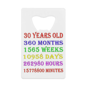 30th Birthday Milestones