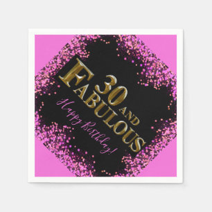 30th Birthday  Napkin