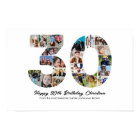 30th Birthday Number 30 Photo Collage Anniversary