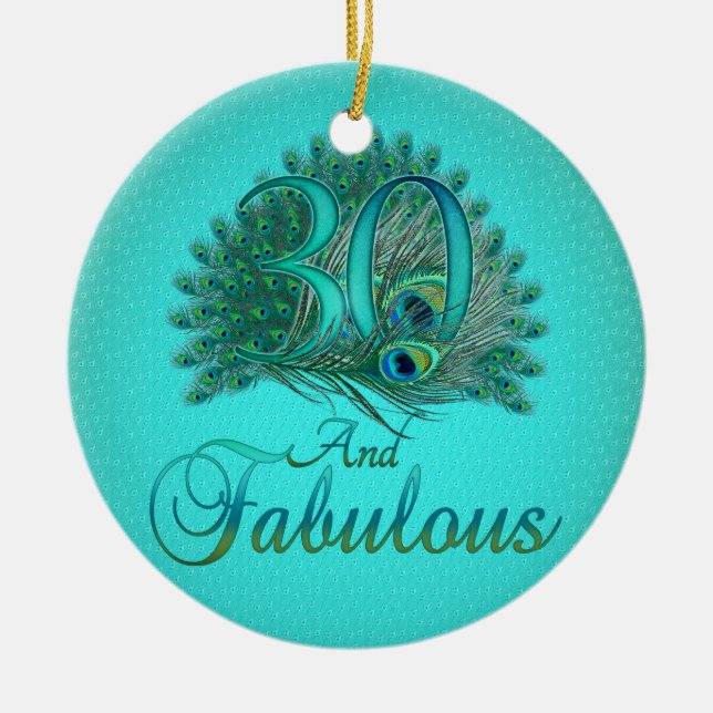 30th Birthday Ornaments (Front)