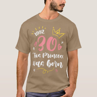 30th Birthday Party Cake Crown Fairy Tale Princess T-Shirt