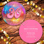30th Birthday Party Gold Pink Glitter Disco Ball Invitation<br><div class="desc">Do you love the 80s dancing disco ball? The 70s disco ball? Look at our 30th Birthday Party Gold Pink Glitter Disco Ball Invitation! Celebrate in style with our vibrant birthday disco ball invitation featuring a colourful gold mirror disco ball and dazzling typography with a digital glitter and gold effect....</div>