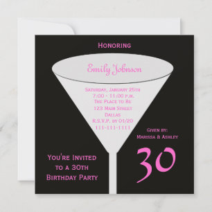 30th Birthday Party Invitation 30th Toast