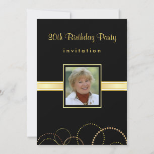 30th Birthday Party Invitation - Photo Optional