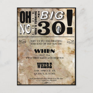 30th Birthday Party Invitations