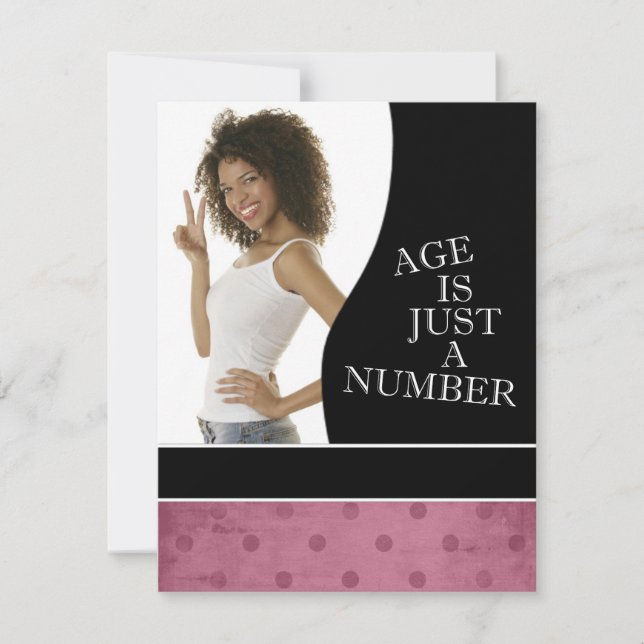 30th Birthday Party Invitations (Pink) (Front)
