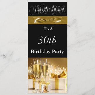 30th Birthday Party Personalised Invitation