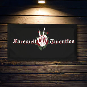 30th Birthday Party - RIP 20s Funeral for Twenties Banner